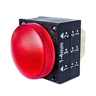 Imagem de Botão Frontal Sinaleiro Vermelho 3SB3001-6AA20 - Siemens