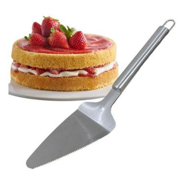 Imagem de Espátula De Cortar Bolo Em Aço Inox  Utensílios Cozinha Luxo - Art Hou