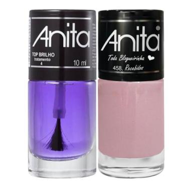 Imagem de Esmalte Recebidos Coleção Toda Blogueirinha + Top Brilho 10ml Anita