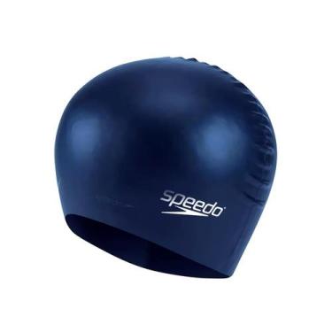 Imagem de Touca de Natação Infantil Speedo Junior Swim Cap, Azul escuro