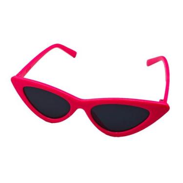 Imagem de Óculos De Sol Infantil Triangular Fofinho Lisa Moda Vintage Blogueira 