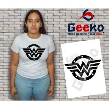 Imagem de Baby Look Mulher Maravilha - Wonder Woman - Geeko, Branco, P
