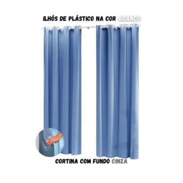 Imagem de Cortina Blackout Sala ou Quarto PVC (plástico) Rústica 100% Blecaute 2