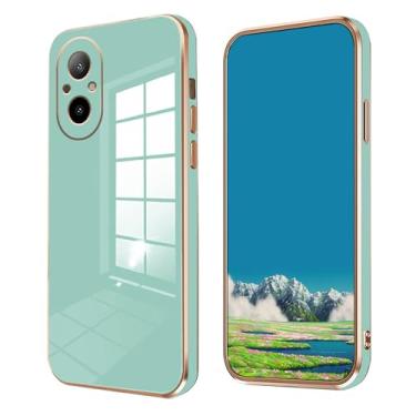 Imagem de Wousunly Capa de silicone rosa compatível com Realme C67 4G, revestimento para Realme C67 4G, capa fina e macia à prova de choque (verde)