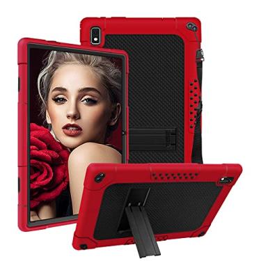 Imagem de Hoibon Capa protetora para tablet Vastking KingPad K10 Pro 10,1 polegadas à prova de choque infantil + alça de ombro com suporte para BYYBUO SmartPad A10/K10 Pro/Z10/VVL T2 Android 11/Oangcc 10,1