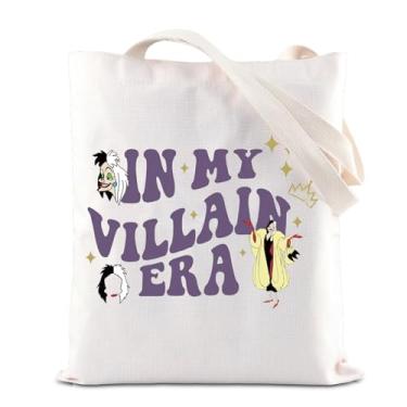 Imagem de FOTAP Cruella Inspire Merch Villains Cruella Gift In My Villains Era Sacola Cruella Fan Gift Bad Girly Gift Bolsa de mão, Cruella D T