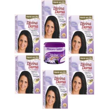 Imagem de Hene em Po Divina Dama 06x50gr (Incolor, Chocolate, Preto, Azulado, Ca