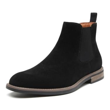 Imagem de DECARSDZ Chelsea Bota masculina casual clássica confortável de camurça Chukka cano curto, Preto1029, 46