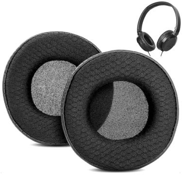 Imagem de DowiTech Almofadas de substituição respiráveis compatíveis com Beyerdynamic DTX 350 DTX 350M Fones de ouvido com tecido de malha/couro proteico perfurado e espuma viscoelástica