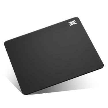 Imagem de LTC Mouse pad de vidro para jogos, mousepad de superfície microgravada ultra-suave, melhor precisão e velocidade, vidro temperado, resistente a impactos e arranhões, base de borracha de silicone de