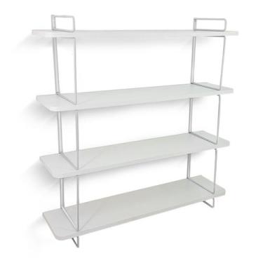 Imagem de Estante Decorativa Gênova Para Livros Com 4 Prateleiras - Genus Móveis