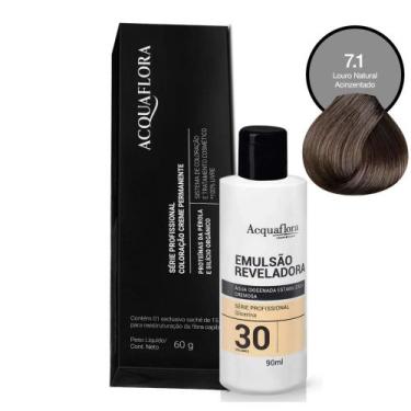 Imagem de Coloração Acquaflora 7.1 60g + Água Oxigenada 30 Volumes 90ml