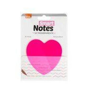 Imagem de Bloco Adesivo - BRW - Smart Notes s2 Transparente Rosa 70x70mm 20 Folh