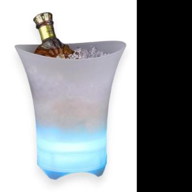 Imagem de Balde De Gelo 5L C/ Caixa de Som Led Bluetooth 956 - Iron, Transparent
