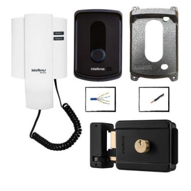 Imagem de Kit Porteiro Residencial IPR 8010 Intelbras Com Fechadura
