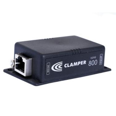 Imagem de DPS Protetor Contra Surtos Ethernet Cat 5e + Poe Clamper