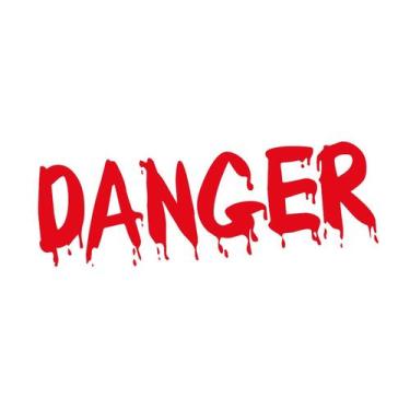 Imagem de Transfer Para Balão Lettering Vermelho - Danger - 1 unidade - Rizzo, G