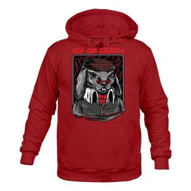 Imagem de Moletom 100% Algodão Quente Sly of Death - Surprass, Bordô, M