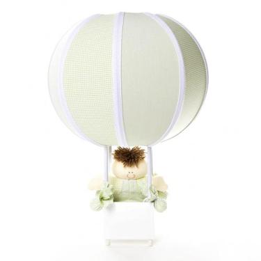 Imagem de Abajur Balãozinho Verde Quarto Bebê Infantil Menino - Potinho de Mel