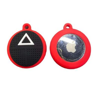 Imagem de Chaveiro Capa Silicone Porta Apple Airtag Round 6 Squid Game - Generic