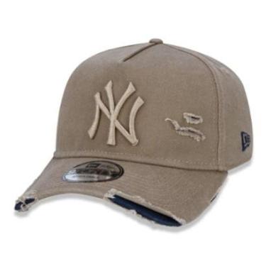 Imagem de Boné New Era 9FORTY A-Frame Destroyed MLB New York Yankees-Masculino