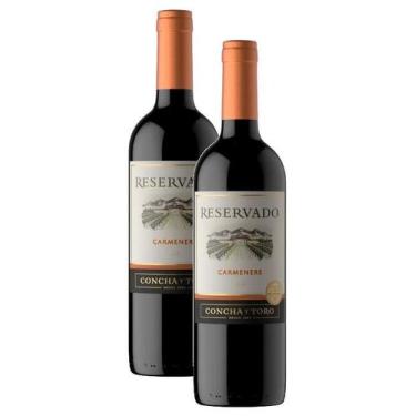 Imagem de kit 2 Vinho Concha Y Toro Reservado Carmenere 750ml