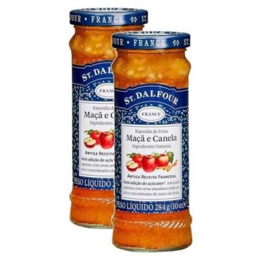 Imagem de Kit 2 Geléia Premium St. Dalfour Sabor Maça E Canela - 248g