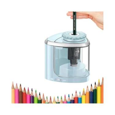 Imagem de Apontador Elétrico Automático para Lápis (6-8mm) - Ideal para Escola, 