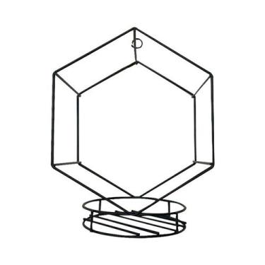 Imagem de Suporte Metal Para Vaso De Plantas Suculentas Cactos 23cm - Bwx