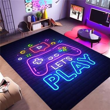 Imagem de Osimiccp Tapete Gamer para sala de jogos 1,5 m x 18 m, antiderrapante, 3D, estampado, para decoração de quarto e sala de estar