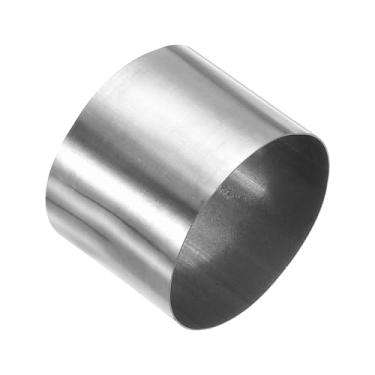 Imagem de PATIKIL Encaixe de tubo reto ID de 76 mm, adaptador de conector de tubo de metal de acoplamento de aço inoxidável 304 para dutos de água de irrigação, DIY, 60 mm de comprimento