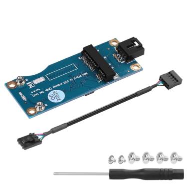 Imagem de GINTOOYUN Mini cartão PCI-E WWAN/LTE para placa-mãe adaptador USB de 9 pinos mini PCIE 3G/4G placa de rede para placa-mãe Conversor de teste USB de 9 pinos com slot SIM para cartões WWAN/LTE