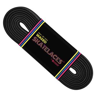 Imagem de Skates Waxed Laces - 6mm & 8mm - 47" 71" 79" 96" 108" - Midnight Black (6mm Wide / 79 inch / 200 cm)