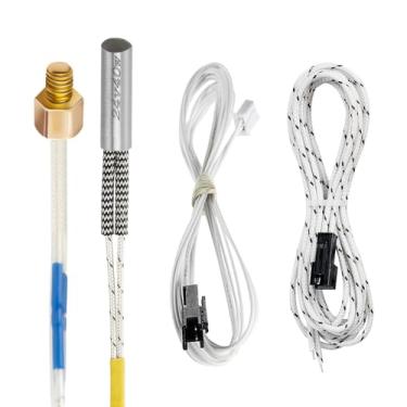 Imagem de SAPLUSREPRAP Substituição Do Termistor De Pino Ender-3 M3: Termistor De Impressora 3D De Alta Temperatura De 1,3 M Para Creality Ender 3 V2/Ender 3 V3/Ender 3 Pro/Ender 5 Plus/Ender 5 Pro, Resistente,