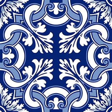 Imagem de Poromoro Adesivos de azulejo espanhol estilo Azulejo descasque e cole com mola traseira conjunto de 16 peças, 15, 3.9