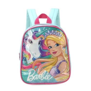 Imagem de Mochila Costas Barbie Mini Pequena Creche Luxcel Original, Verde