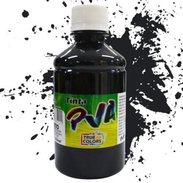 Imagem de Tinta PVA Cores Frias True Colors 250 ml, PRETO - 7100