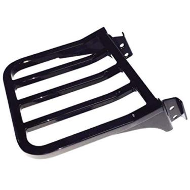 Imagem de Suporte traseiro preto brilhante Five Bar Sport para Harley Davidson Softail Heritage Classic Fat Boy Dyna Street Bob Low Rider Sportster XL1200 XL883 Iron Low Sissy Bar encosto HD consulte 50300031