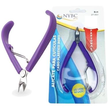 Imagem de Alicate de Cutícula Cabo Plástico Roxo da NYBC Beauty: Um Produto Mode
