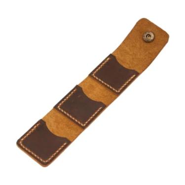 Imagem de Dynwave Picks de guitarra Picks Organizador portátil com botão de guitarra de guitarra de guitarra Plecador de guitarra Polick de guitarra para crianças, Marrom