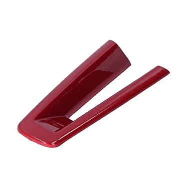Imagem de QANYEGN Capa de acabamento do volante do carro, acabamento interno do volante, adesivo do volante para acessórios automotivos (Vermelho)