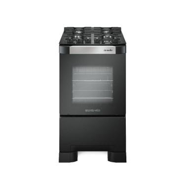 Imagem de Fogão 4 Bocas Mueller Decorato Vetro G3 Preto Fosco Bivolt