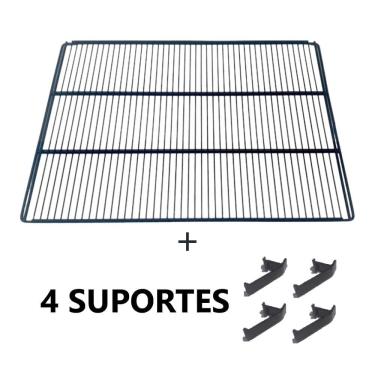 Imagem de Prateleira Grade E 4 Suportes Preto P/ Vrs16 E Ccv315 Imbera