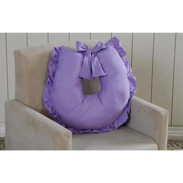 Imagem de Almofada de Amamentação para Amamentar com Babado para Menina e Menino