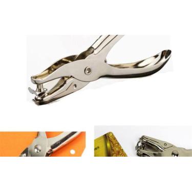 Imagem de 3x Furador Perfurador 1 Furo Papel Alicate Artesanal Escritório - PL