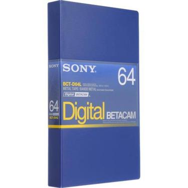 Imagem de Fita Cassete Betacam Digital Bct-d64l 64 Minutos Sony