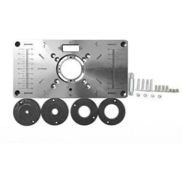 Imagem de Multifuncional Router Table Insert Plate Woodworking Bancos Favorito -