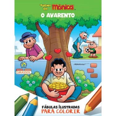 Imagem de Turma Da Mônica - Fábulas Ilustradas Para Colorir - O Avarento