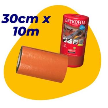Imagem de Manta Asfáltica Terracota 30cm + Primer Asfáltico 3,6 Aplicação Fita M