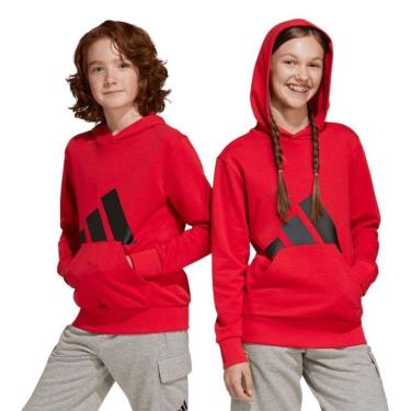 Imagem de Moletom Adidas Essentials Big Logo Infantil - Vermelho 13-14-Masculino